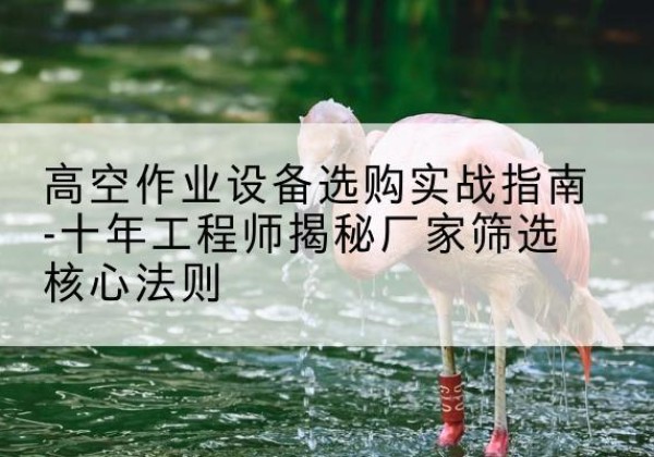 秀峰剪叉式升降机厂家-高空作业设备选购实战指南-十年工程师揭秘厂家筛选核心法则
